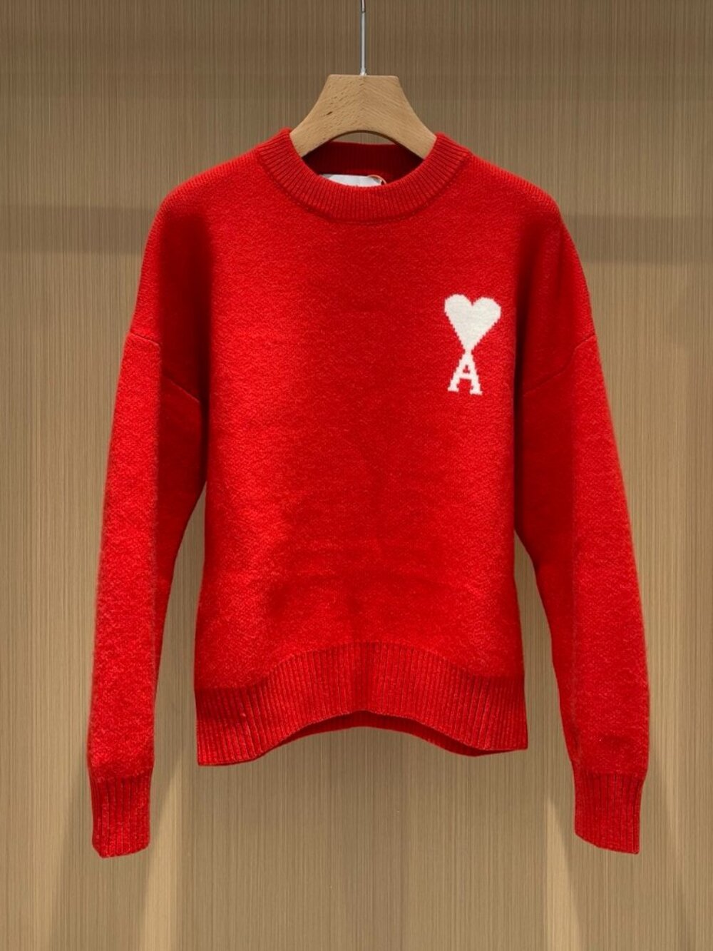 AMI Paris Heart A Logo Crewneck Sweater